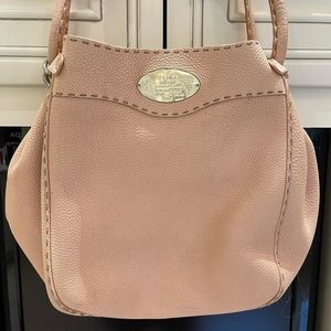 Fendi pebble pink leather handbag. Good condition